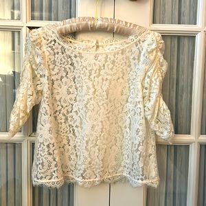 White lace top